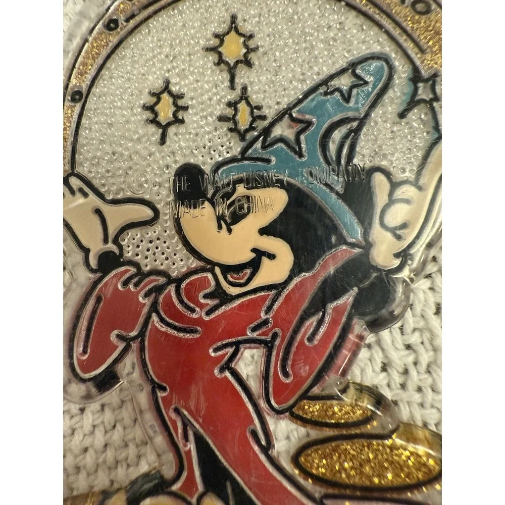 Vintage Collectible Disney Mickey Mouse‎ Wizard Plastic Key Chain